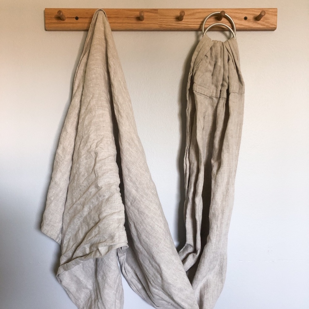 Sakura Bloom Linen Ring Sling